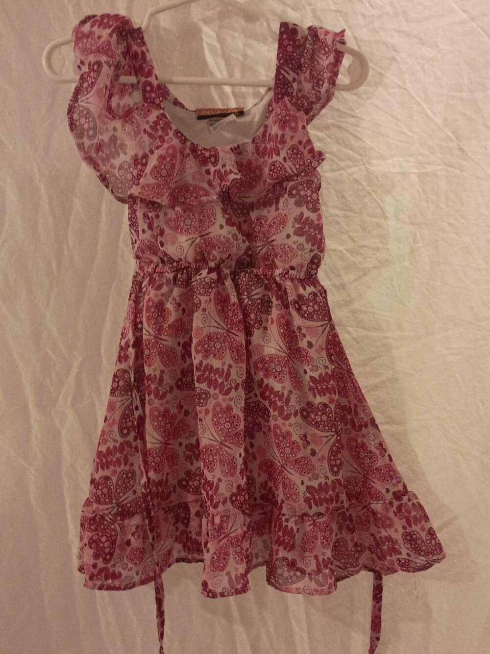 Duchess Girls Size 3T Pink Chiffon Dress